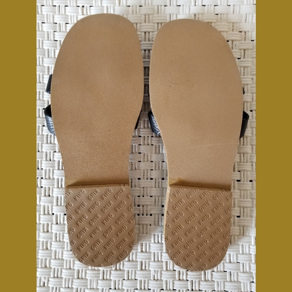 Kino Key West FL Black Slip On Slides Sz 9 - Picture 4 of 6